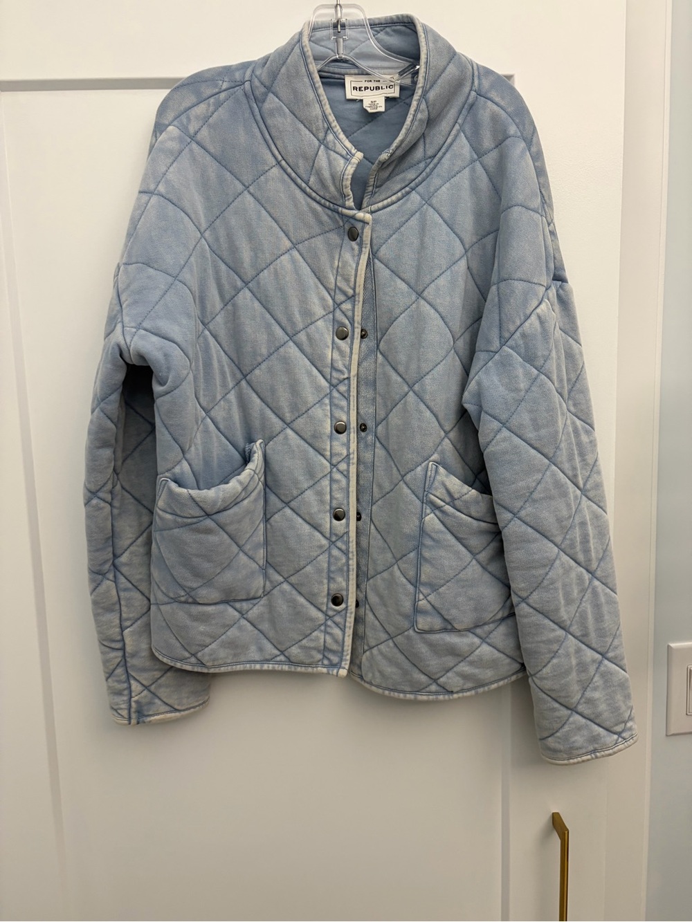 Republic Light Blue Quilted Jacket